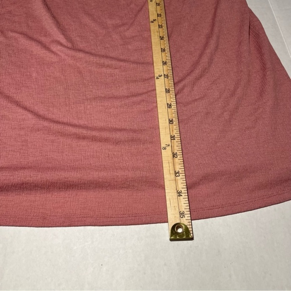 LC Lauren Conrad Pink Rose Cold Shoulder Ruffle‎ Dress Size Large - Picture 10 of 13